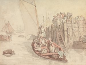 En mole i Amsterdam (version A) af Thomas Rowlandson